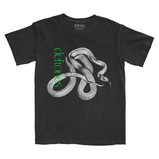 deftones logo snake tee